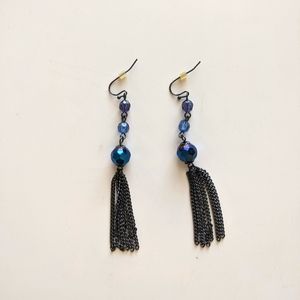 Blue dangle earrings